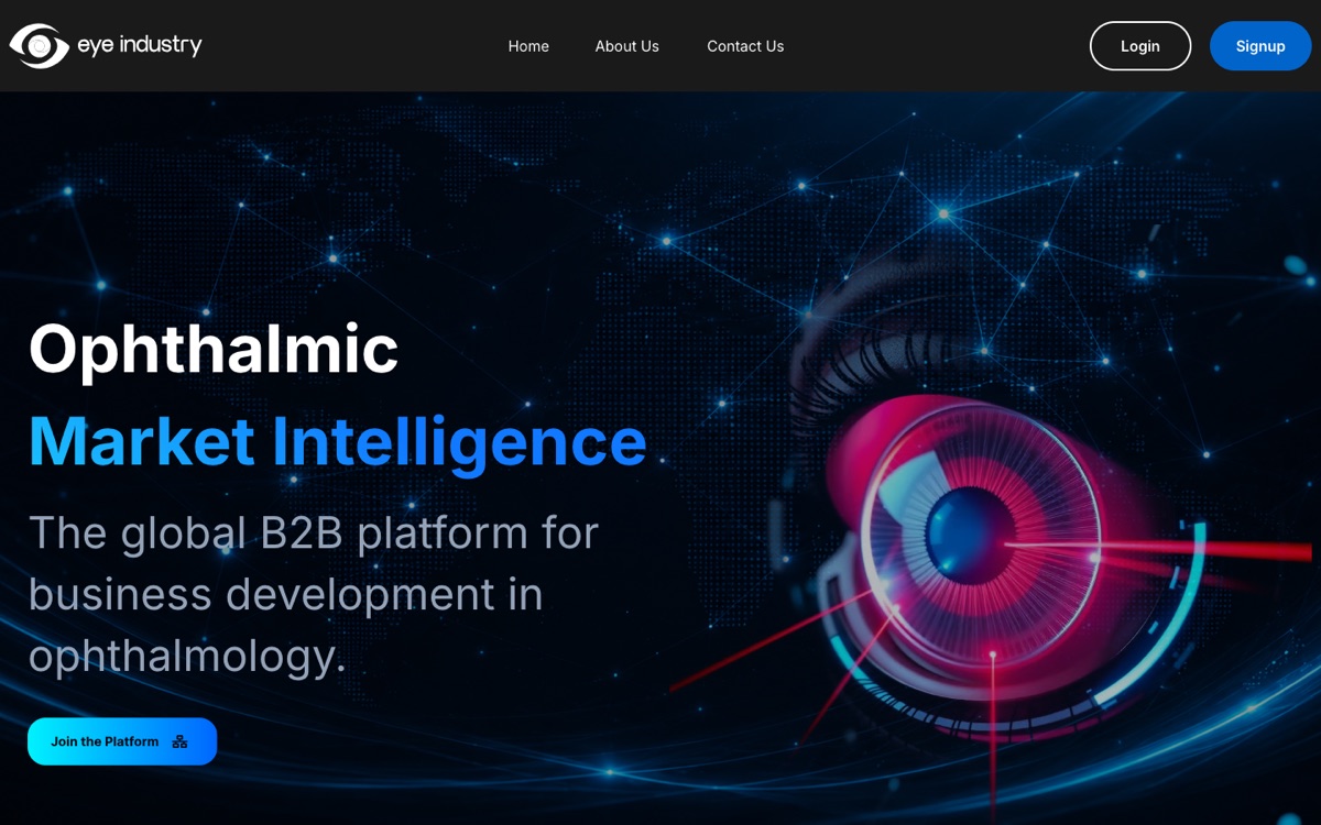 Eye Industry: Marketplace B2B global de oftalmología