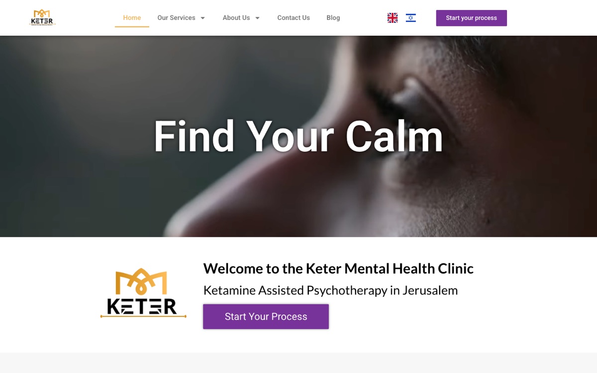 Keter Health: Web bilingüe para una clínica, con captación de pacientes